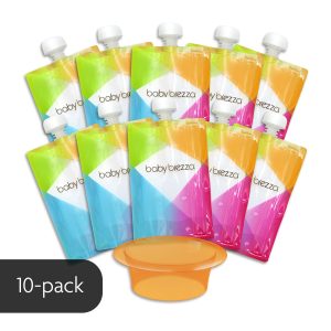 Reusable Baby Food Pouches. 10 Pack